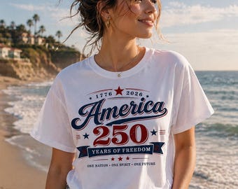 America 250 Years SVG, Patriotic Vintage Design, USA Independence Graphic (Digital File)
