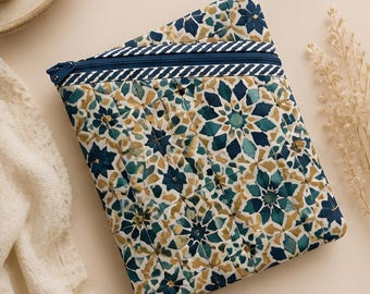 Quilted Zipper Pouch Sewing Pattern | Easy Cosmetic Bag Tutorial (PDF Download)
