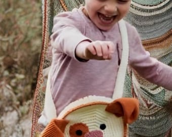 16 Pdf pattern Crochet Kids Bags - Adorable Animal Backpacks, Crossbody, and Pencil Cases