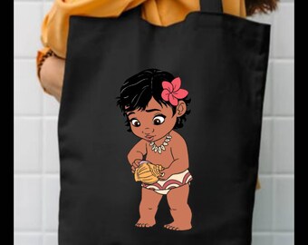 Baby Moana SVG PNG Shirt Designs, Tropical Princess Cut File (Digitaler Download)