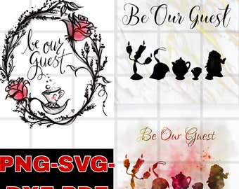 Be Our Guest SVG | Welcome Sign Cutting File (Instant Download)