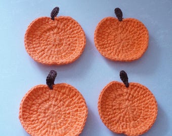Handmade Coasters | Pumpkin Coasters | Fall Decoration | Table Decor | Crochet Decor | Mug Rugs | Housewarming Gift | Cute Gift | Aesthetics