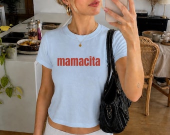 Mamacita baby tee, Y2K style tshirt, Latina shirt, Custom slogan tee