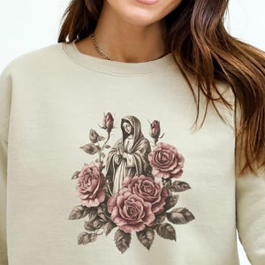 Our Lady of Guadalupe Sweatshirt Cozy Religious Pullover Faith Apparel Catholic Devotional Clothing Spiritual Gift Virgin Mary crewneck