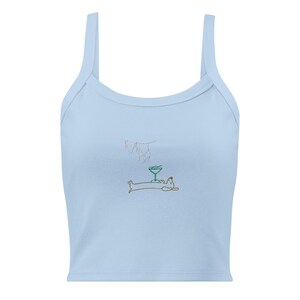 Embroidered Tinis Weenies and Bikinis Shirt Funny Dachshund Tee Sausage Dog Martini Beach Shirt Wiener Dog Gift Summer Dog Lover T-Shirt image 7