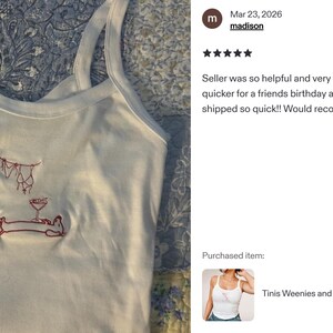 Embroidered Tinis Weenies and Bikinis Shirt Funny Dachshund Tee Sausage Dog Martini Beach Shirt Wiener Dog Gift Summer Dog Lover T-Shirt image 9