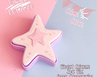 Beachy Starfish Fidget Clicker Toy: 3D Print File (Digital Download)