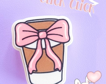 Coffee Cup Fidget Clicker 3D Print File | Kawaii Keyboard Toy (Digital Download)