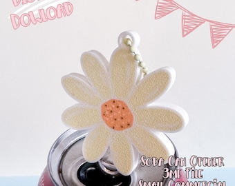 Floral Soda Can Opener | Spring 3MF Print File (Digital Download)