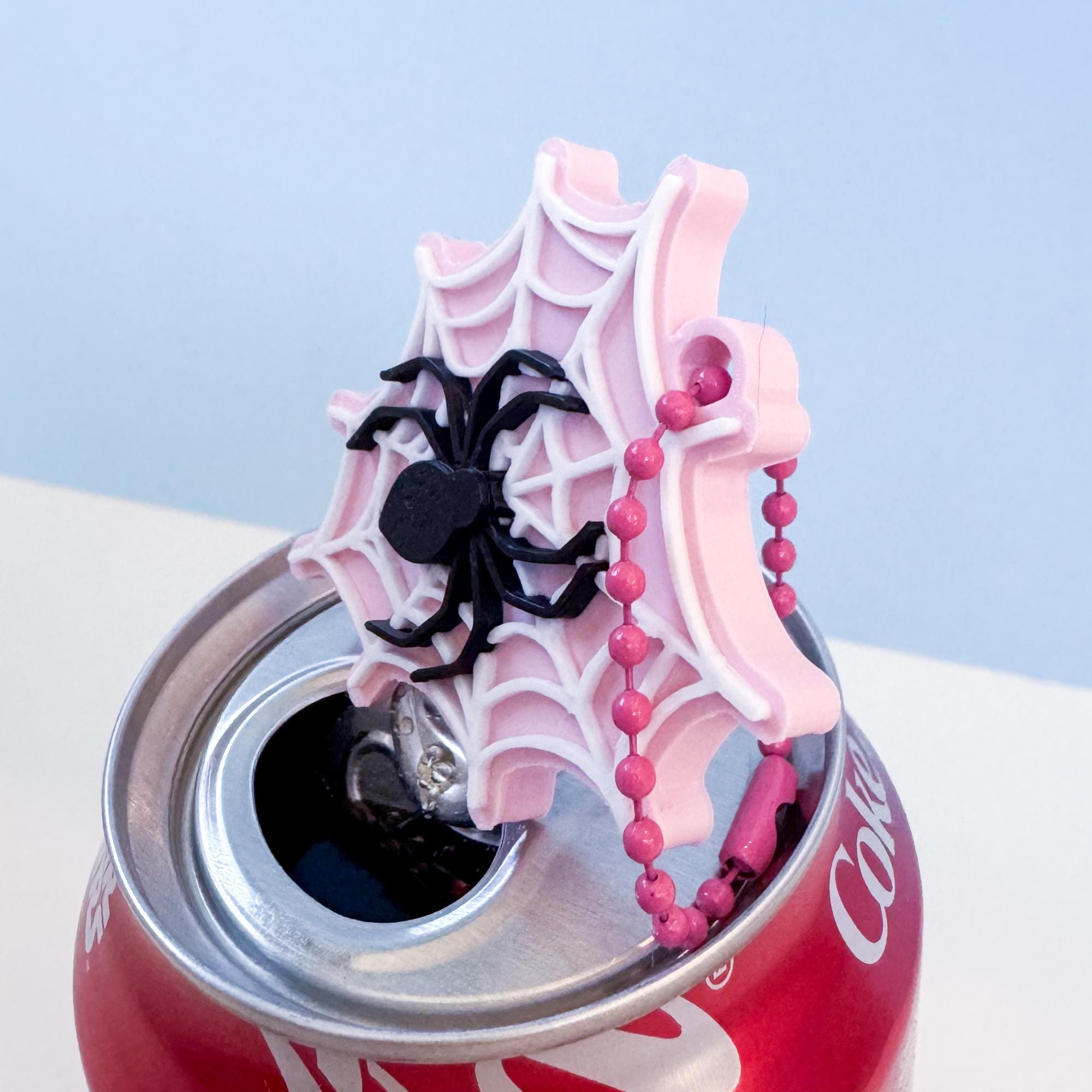 Heart Web Soda Can Opener 3D Print File | Halloween Soft Drink Can