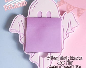 Halloween Spooky Ghost Sticky Note Holder 3D Print File (Digital Download)