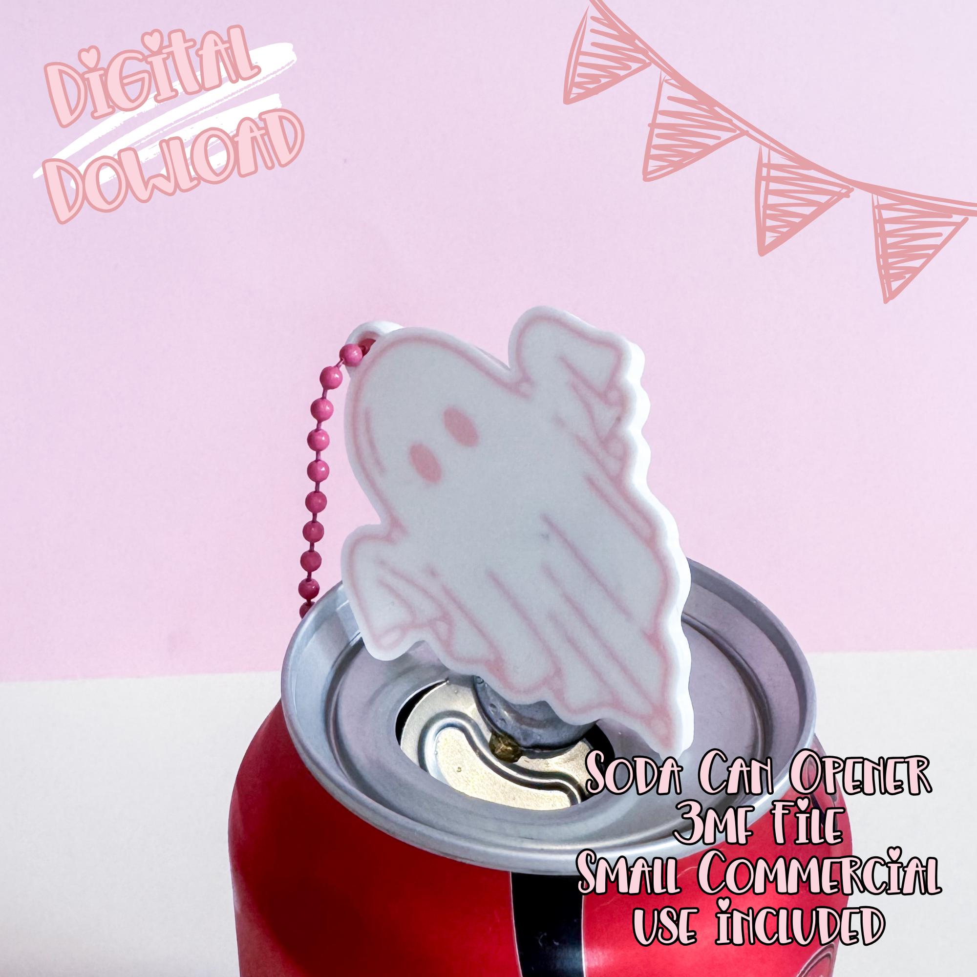 Spooky Ghost Soda Can Opener 3d Print File | Halloween 3MF File