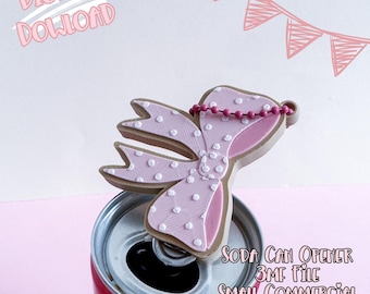Bow Cookie Soda Can Opener 3D Print File | Valentines Fizz Can Opener (Digital Download)