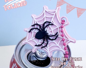 Heart Web Soda Can Opener 3D Print File  | Halloween Soft Drink Can Tab Opener (Digital Download)