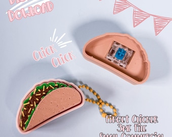 Taco Fidget Clicker: 3d Print 3MF File (Digital Download)