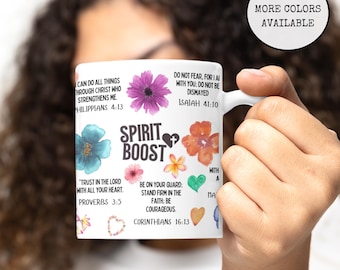 faith mug,faith bible verse,flower gift,scripture mug,bible quote,wraparound mug,religious mug,religious gift,11oz Ceramic Mug
