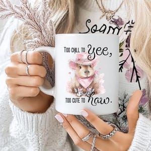 11oz Ceramic Mug,capybara,capybara gift,cowgirl gift,cute capybara,capybara decor,capybara cowgirl,funny coffee mug,gift for her,cowgirl mug