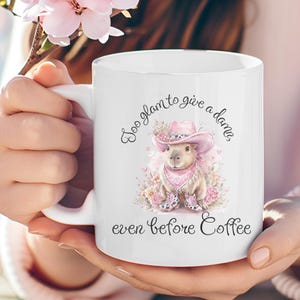 11oz Ceramic Mug,capybara,capybara gift,cowgirl gift,cute capybara,capybara decor,capybara cowgirl,funny coffee mug,gift for her,cowgirl mug