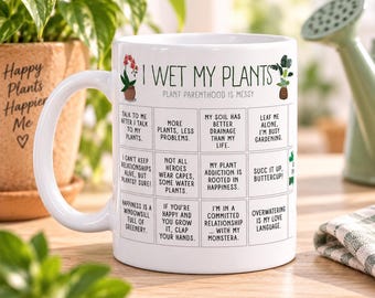 gardening gift, plant lady mug, plant lover, aquarium plants, house plants, artificial plants, potted plants, funny plant gift,gardener gift