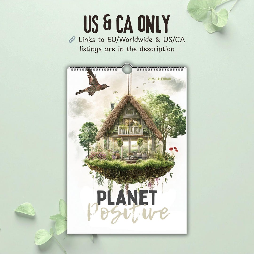 Photo inspiration: Visual Reference: Us Ca Planet Positive Wall Calendar 2026 Eco Friendly Planner