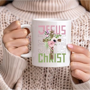 caneca de jesus, presente de versículo da bíblia, caneca de versículo da bíblia, presente cristão, presente religioso, presente baseado na fé, caneca religiosa, presente de citação da bíblia, presente inspirador