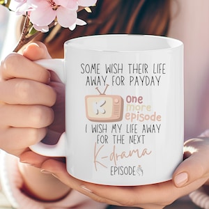 11oz Ceramic Mug kdrama mug Korean mug kdrama gifts Kdrama Addict Kpop Fan Mug Gift for Kdrama Lovers kdrama coffee mug funny kdrama mug