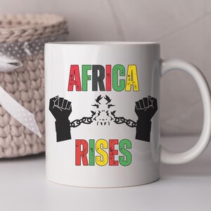 11 Unzen Keramikbecher, Afrika, Mutter, Afrika Becher, Afrika Karte, Juni, schwarze Geschichte Monat, Demonstration Geschenk, schwarze Leben Angelegenheit, Afrika jetzt, Geschenk für sie