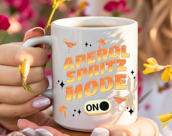 11oz Ceramic Mug,birthday gift,aperol spritz lover,summer cocktails,aperol spritz mug, aperol spritz gift,cocktail lover,aperol spritz
