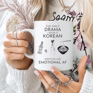 11oz Ceramic Mug,korean drama mug,kdrama gifts,kdrama addict,kdrama lover,kdrama mug,funny kdrama gift,kpop merch,korean style,korean era