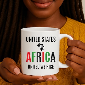 11 Unzen Keramikbecher, Afrika, Mutter, Afrika Becher, Afrika Karte, Juni, schwarze Geschichte Monat, Demonstration Geschenk, schwarze Leben Angelegenheit, Afrika jetzt, Geschenk für sie