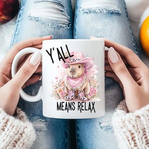 11oz Ceramic Mug,capybara,capybara gift,cowgirl gift,cute capybara,capybara decor,capybara cowgirl,funny coffee mug,gift for her,cowgirl mug