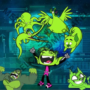 Beast Boy di Teen Titans Go 20z bicchiere avvolgente.