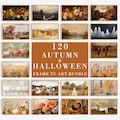 Fall Frame Tv Art Bundle of 120 | Cozy Autumn Floral Pumpkin Digital Downloads | Thanksgiving & Halloween Tv Art Landscape Paintings