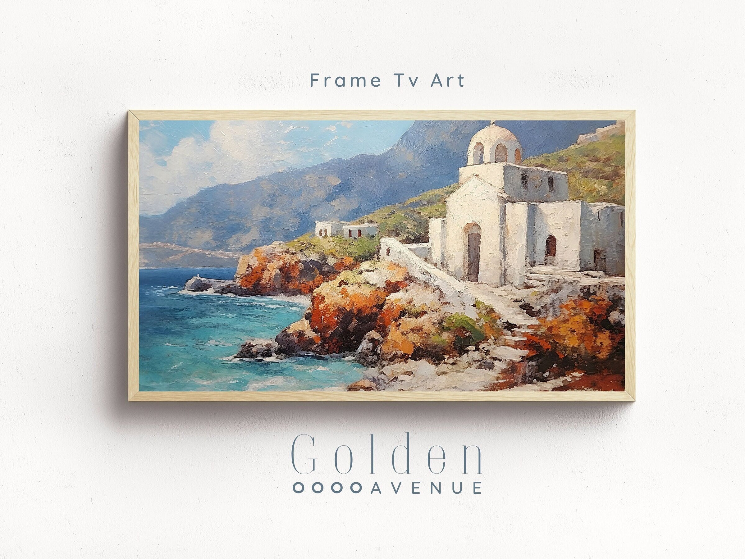 Golden Artist Paints Greece