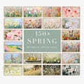 Spring Frame Tv Art Bundle of 150 | Colorful Textured Floral Tv Background | Easter Tv Digital Download | Valentine & St. Patrick's Day