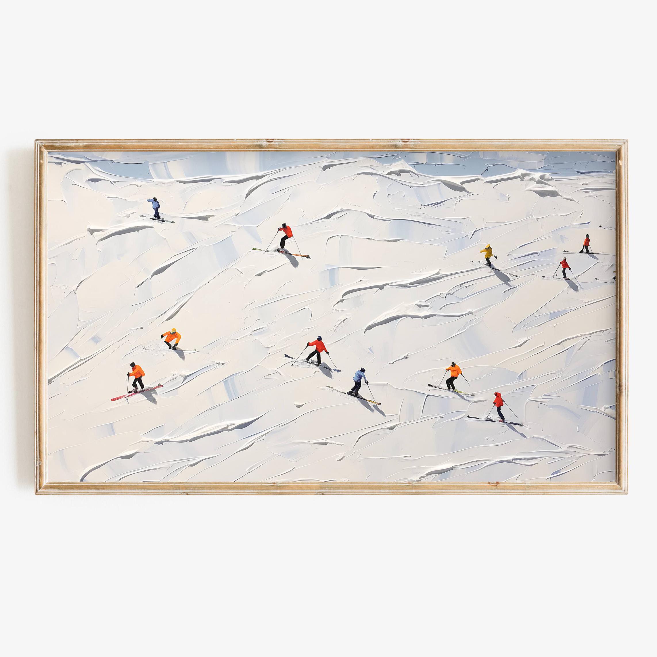 Werner bronkhorst ski painting - Etsy 日本
