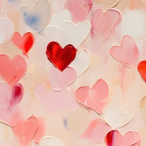 Valentine's Day FRAME TV Art Valentine Hearts Frame Tv Art Abstract Valentines Red Heart Download for Tv image 4