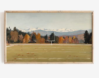 Voetballijst tv-kunst herfst en winter Game Day digitale download