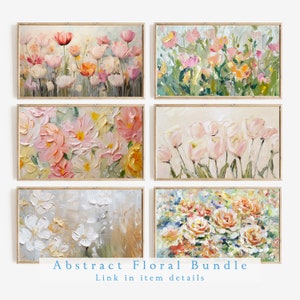 Frame Tv Spring Art Soft Floral Digital Download Art File Tulip Easter Art for Frame Tv image 5