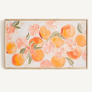 Frame Tv Art | Textured Citrus Digital Download for Tv | Colorful Pop Art Summer or Spring Frame Tv Instant Download