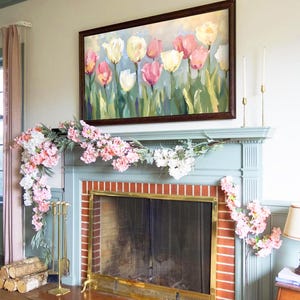 Frame Tv Spring Art Pastel Floral Digital Download Artwork Tulip Easter Background image 3