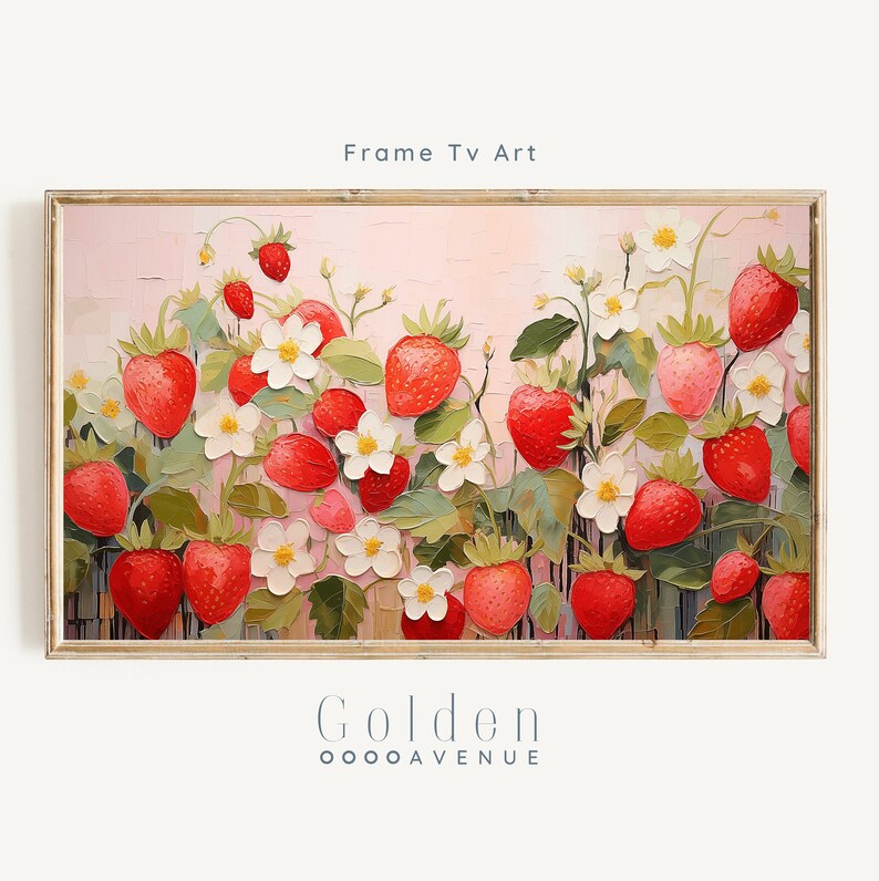 Frame Tv Colorful Spring Art Set of 9 | Textured Art for Frame TV Digital Download Bundle | Pastel Floral & Citrus Abstract Tv Art image 17