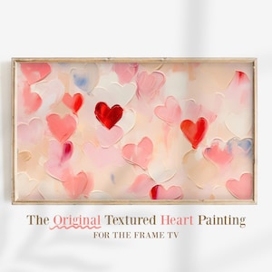 Valentine's Day Frame Tv Art | Valentine Hearts Frame Tv Art | Abstract Valentines Red Heart Download for Tv