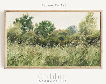 Spring Frame Tv Art | Vintage Landscape Impressionist Painting Digital Download | Countryside Cottagecore Art for Tv