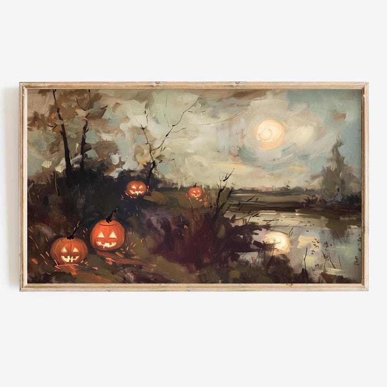 Halloween Frame Tv Art Bundle Classic Spooky Season Collection Set of 9