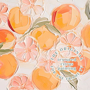 Frame Tv Colorful Spring Art Set of 9 | Textured Art for Frame TV Digital Download Bundle | Pastel Floral & Citrus Abstract Tv Art image 3