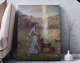 John William Waterhouse The Magic Circle Canvas