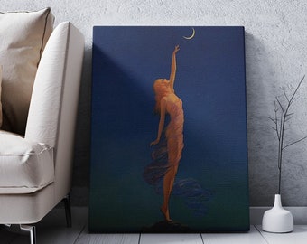 Edward Mason Eggleston Reaching for The Moon Canvas