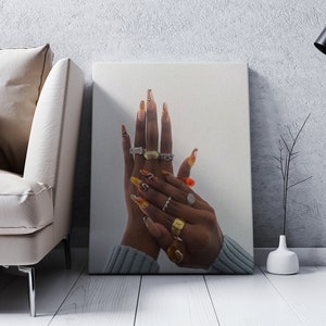 Black Hands Canvas Print
