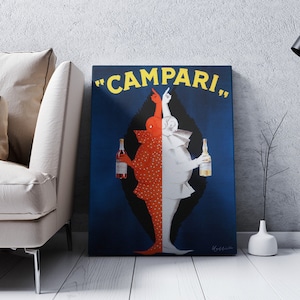 Campari vintage poster canvas